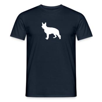 Deutscher Schäferhund - Männer T-Shirt - Navy - Vorne - AI Model Male 178 light (178cm)