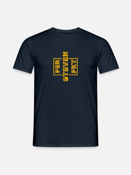 Perfekt Einzigartig Steven - Männer T-Shirt - Navy