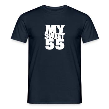 Sweet 55 - Men's T-Shirt - navy - Front - AI Model Male 178 light (178cm)