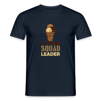 Leader de l’escouade de crème glacée - T-shirt homme - marine - Devant - AI Model Male 178 light (178cm)