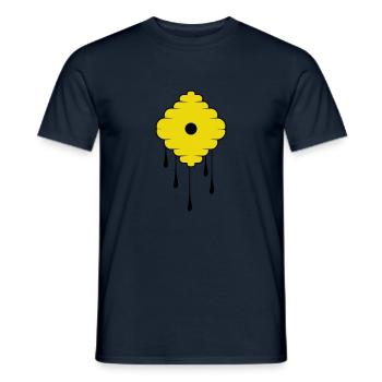 Sweet Honey - Männer T-Shirt - Navy - Vorne - AI Model Male 178 light (178cm)