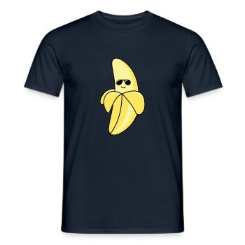 Banane fraîche 01 - T-shirt homme - marine - Devant - AI Model Male 178 light (178cm)