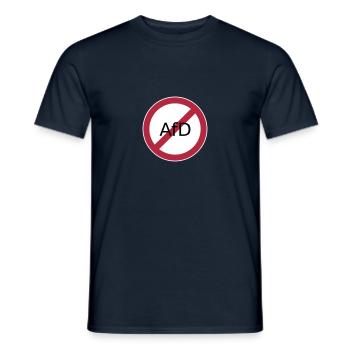 Stop Afd - Männer T-Shirt - Navy - Vorne - AI Model Male 178 light (178cm)