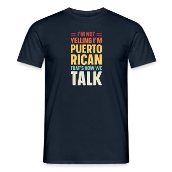Puerto Rico - Männer T-Shirt - Navy - Vorne - AI Model Male 178 light (178cm)