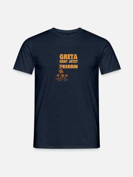 Vorname Greta - Männer T-Shirt - Navy