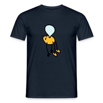 chewing_gum_man - T-shirt homme - marine - Devant - AI Model Male 178 light (178cm)