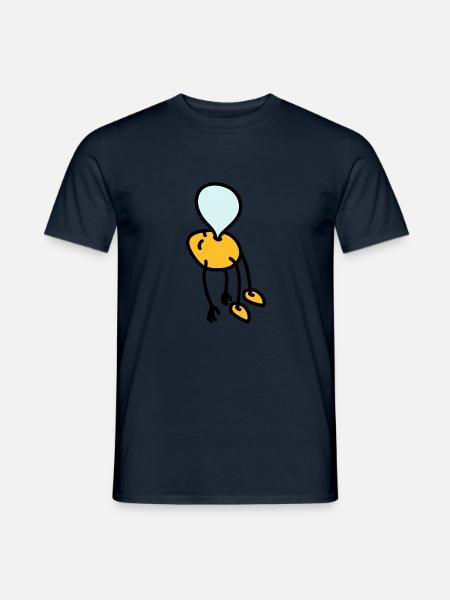 chewing_gum_man - Men's T-Shirt - navy