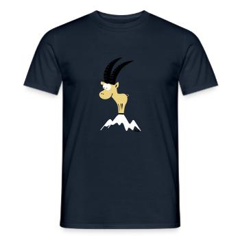 capricorn (c) - T-shirt homme - marine - Devant - AI Model Male 178 light (178cm)