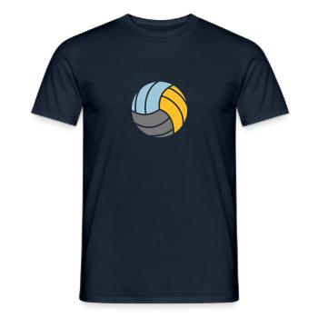 Volleyball 3c - Männer T-Shirt - Navy - Vorne - AI Model Male 178 light (178cm)
