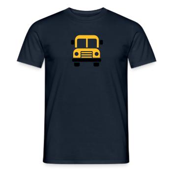 Bus - Männer T-Shirt - Navy - Vorne - AI Model Male 178 light (178cm)