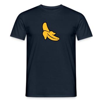 Banane - Männer T-Shirt - Navy - Vorne - AI Model Male 178 light (178cm)