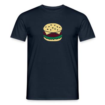 Burger - T-shirt homme - marine - Devant - AI Model Male 178 light (178cm)