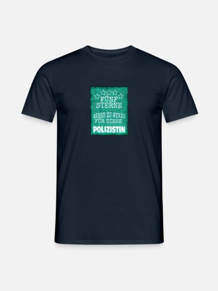 Polizistin - Männer T-Shirt - Navy