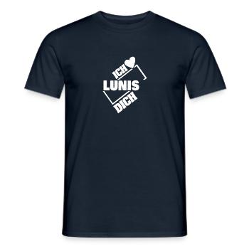 Liebespaar für Lunis Couple Liebe - Männer T-Shirt - Navy - Vorne - AI Model Male 178 light (178cm)