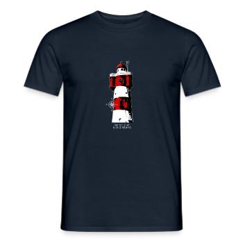 Phare Roter Sand2 - T-shirt homme - marine - Devant - AI Model Male 178 light (178cm)