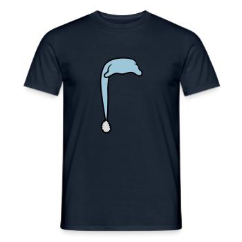 Schlafmütze mit Bommel - Männer T-Shirt - Navy - Vorne - AI Model Male 178 light (178cm)