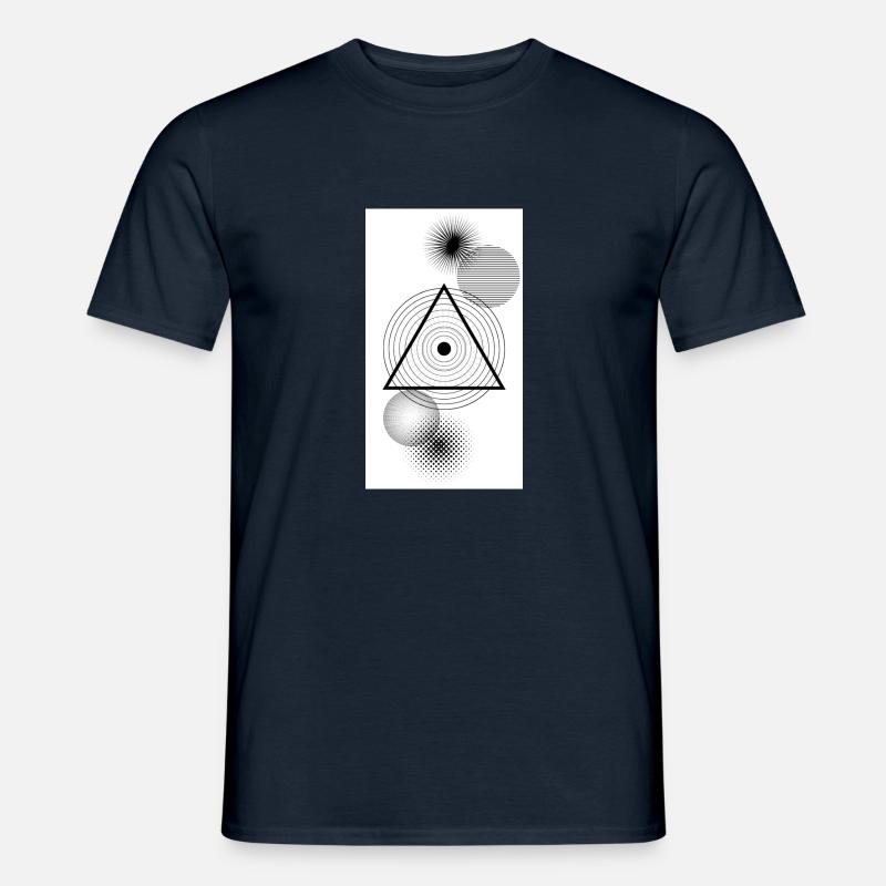 Geometric - Männer T-Shirt - Navy