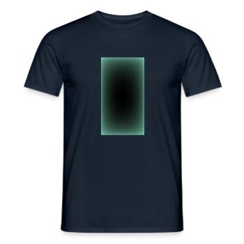 Grün Schwarzes Design verwischt - Männer T-Shirt - Navy - Vorne - AI Model Male 178 light (178cm)