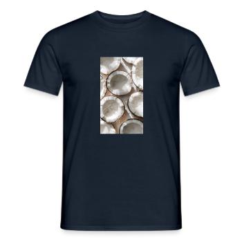 Coconut - Men's T-Shirt - navy - Front - AI Model Male 178 light (178cm)