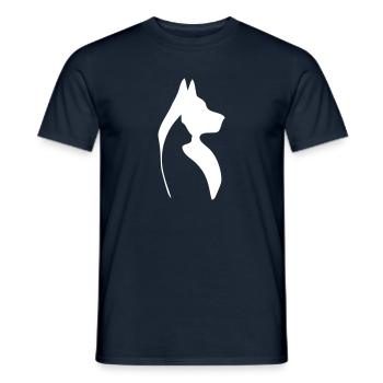 Pets - Men's T-Shirt - navy - Front - AI Model Male 178 light (178cm)