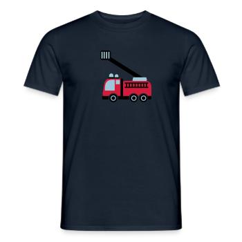 Fire engine - Men's T-Shirt - navy - Front - AI Model Male 178 light (178cm)