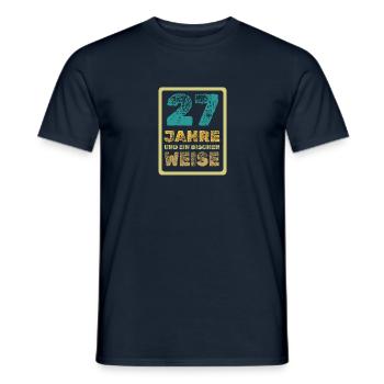 Weisheit 27 - Männer T-Shirt - Navy - Vorne - AI Model Male 178 light (178cm)