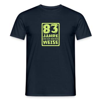 83 - Men's T-Shirt - navy - Front - AI Model Male 178 light (178cm)