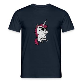 Cool Sunglasses Unicorn Comic - Men's T-Shirt - navy - Front - AI Model Male 178 light (178cm)