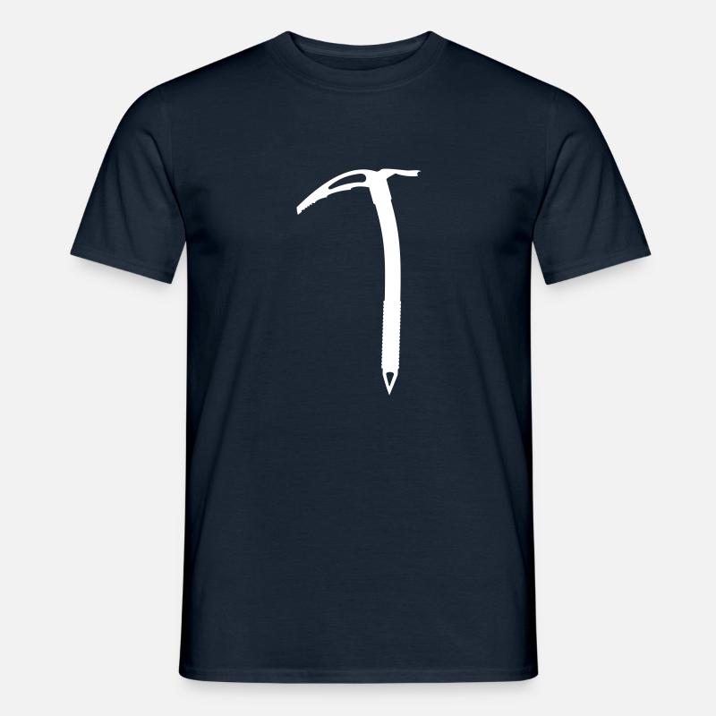 Eispickel Links Hell - Männer T-Shirt - Navy