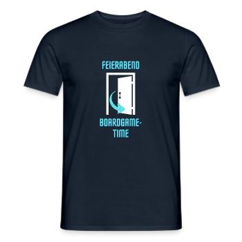 Boardgametime hell - Männer T-Shirt - Navy - Vorne - AI Model Male 178 light (178cm)