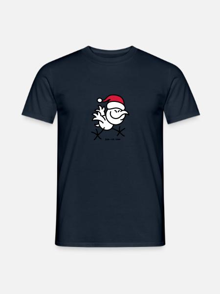 Merry Christmas Chicken - Men's T-Shirt - navy