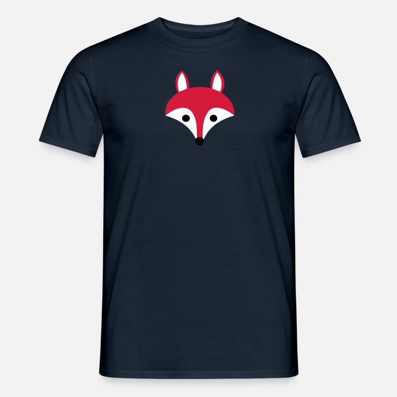 Fuchs - Männer T-Shirt - Navy