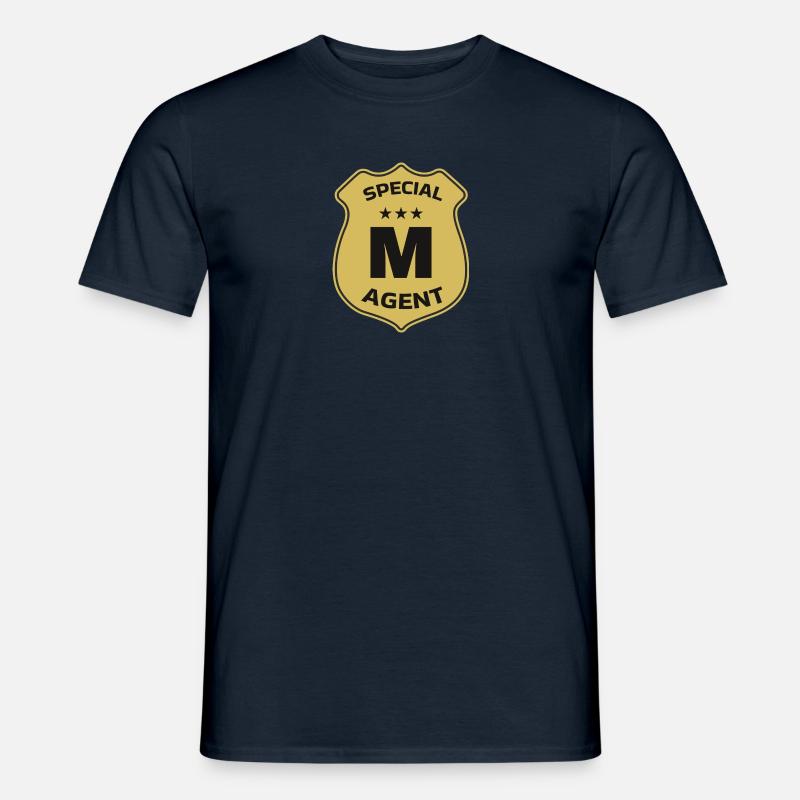 Special Agent M - Männer T-Shirt - Navy