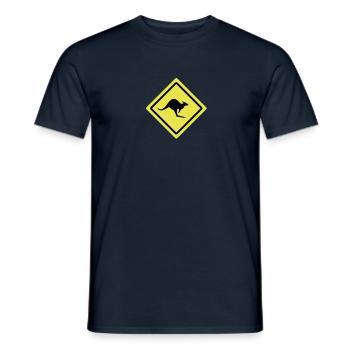 australia - T-shirt homme - marine - Devant - AI Model Male 178 light (178cm)