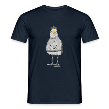 Baltic Sea Love The Moeve - Men's T-Shirt - navy - Front - AI Model Male 178 light (178cm)