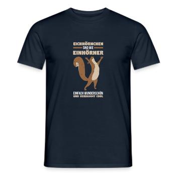 Einhorn Erdmännchen - Männer T-Shirt - Navy - Vorne - AI Model Male 178 light (178cm)