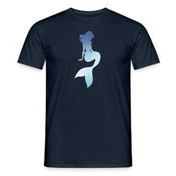 Meerjungfrau - Männer T-Shirt - Navy - Vorne - AI Model Male 178 light (178cm)