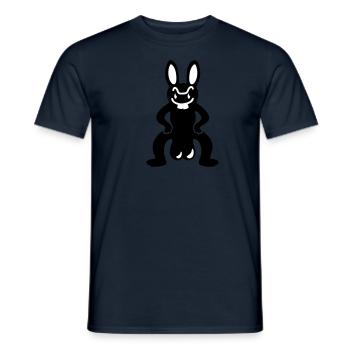 Lapin avec des oeufs - T-shirt homme - marine - Devant - AI Model Male 178 light (178cm)