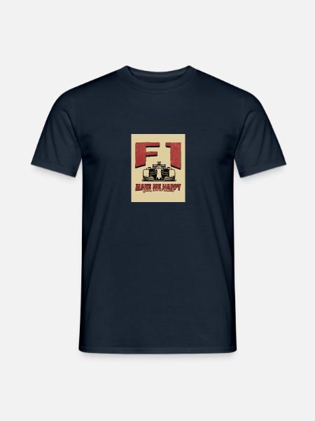 F1-MAKE ME HAPPY - Männer T-Shirt - Navy
