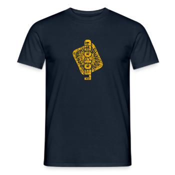 Warp for Leopold Stardust Enterprise - Men's T-Shirt - navy - Front - AI Model Male 178 light (178cm)