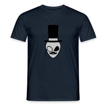 Face Sir Alien Gentlemen - Men's T-Shirt - navy - Front - AI Model Male 178 light (178cm)