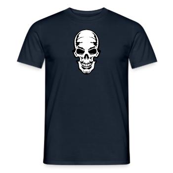 Gothic gothic skull dead death head 106 - Men's T-Shirt - navy - Front - AI Model Male 178 light (178cm)