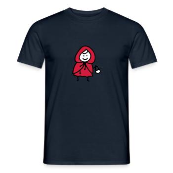 Le Petit Chaperon Rouge 3 - T-shirt homme - marine - Devant - AI Model Male 178 light (178cm)