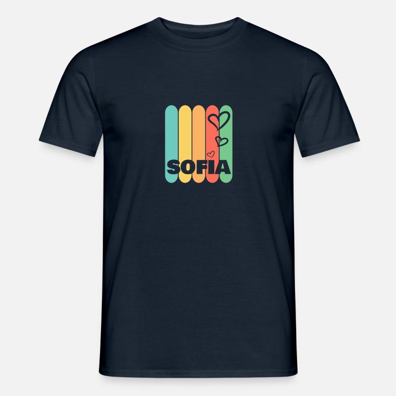 Herzen Sofia - Männer T-Shirt - Navy