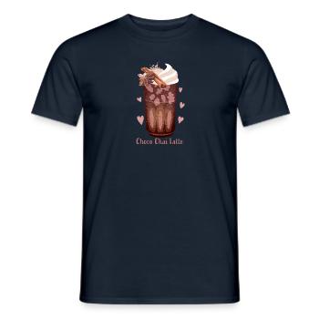 Choco Chai Latte - T-shirt homme - marine - Devant - AI Model Male 178 light (178cm)