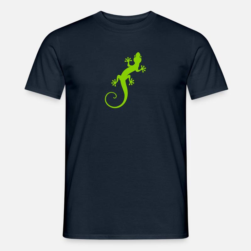 Gecko - Männer T-Shirt - Navy