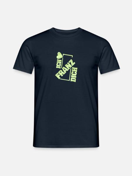 Franz als Couple - Männer T-Shirt - Navy