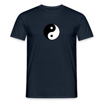 Yin Yang - Männer T-Shirt - Navy - Vorne - AI Model Male 178 light (178cm)