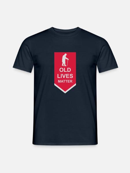 old lives matter quote - Men's T-Shirt - navy
