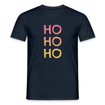 --- Ho Ho Ho --- Party Eye-Catcher - T-shirt homme - marine - Devant - AI Model Male 178 light (178cm)